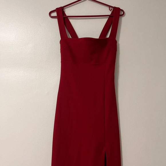 Floor length, high slit evening dress - Picture 3 of 3